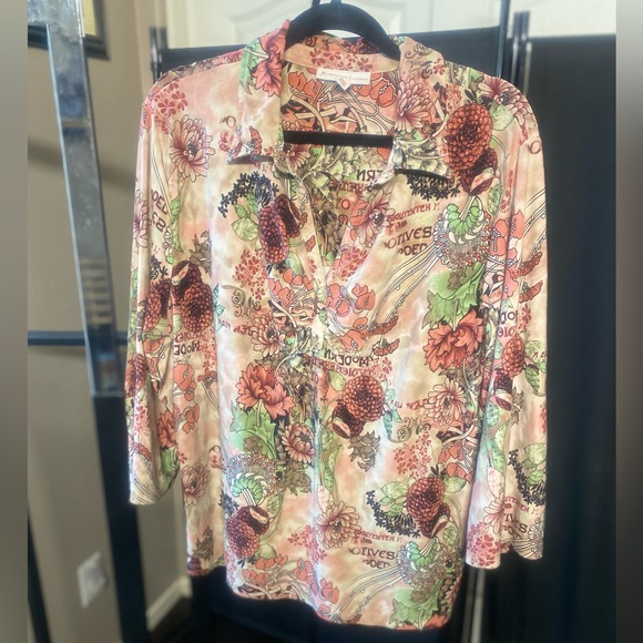 Multi colored loose fit casual shirt - Picture 1 of 2